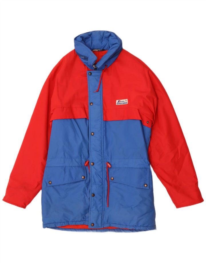 K-Way Veste de ski à capuche pour homme EU 50 Large Rouge Colourblock