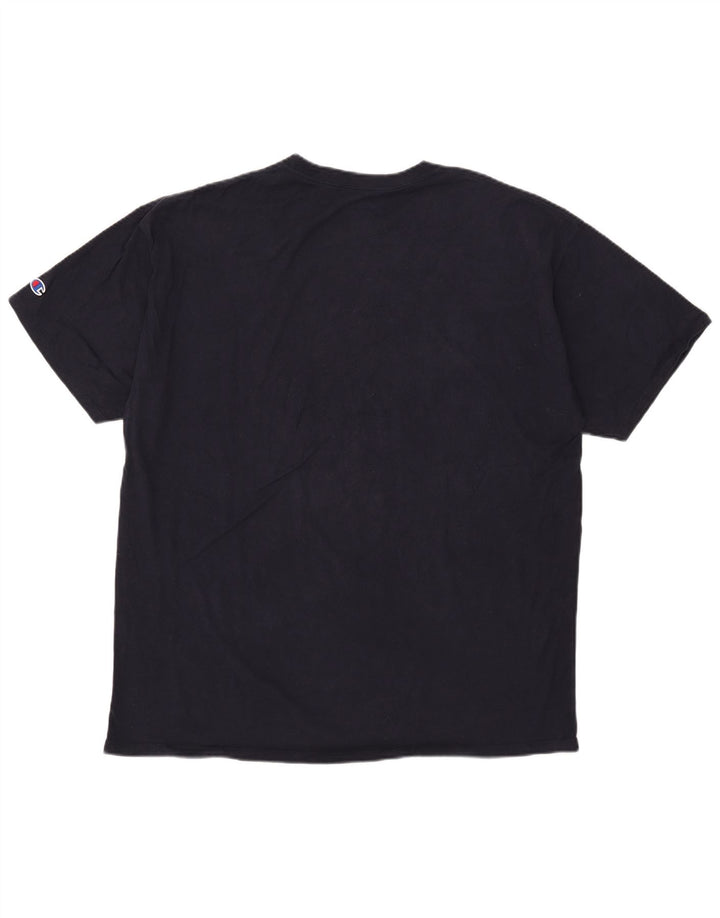 Champion T-Shirt Homme Top 2XL Bleu Marine Coton