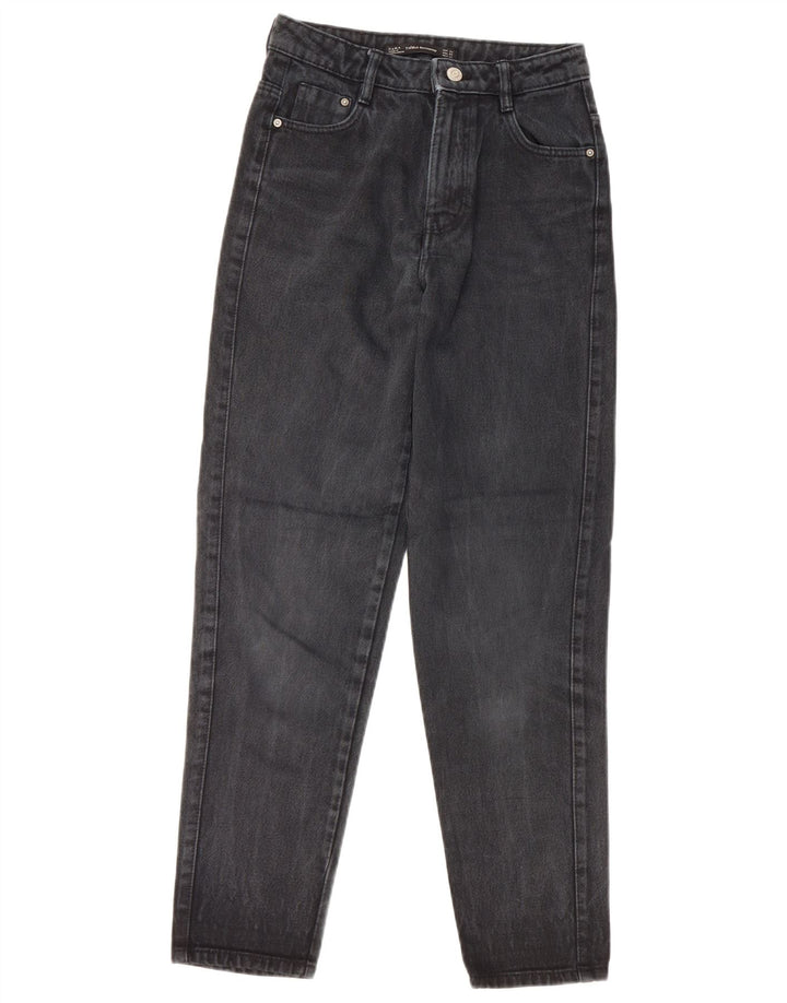 ZARA Jean taille haute pour femme EU 32 2XS W22 L26 Noir