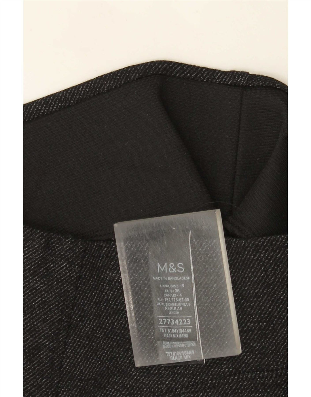 Marks & Spencer Leggings pour femme UK 8 Small Viscose mouchetée noire