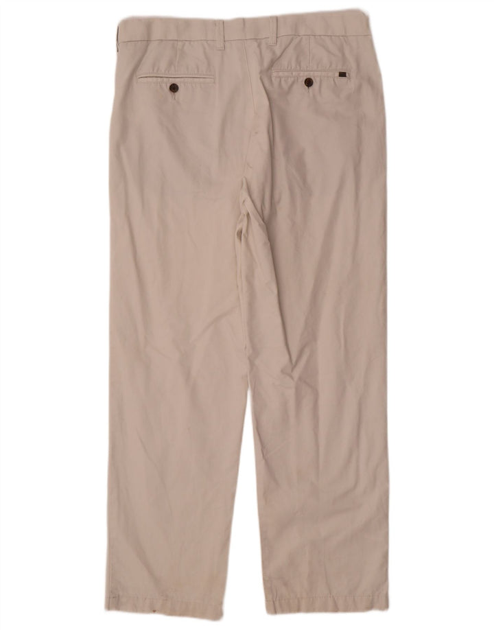 Marks & Spencer Pantalon Chino Droit Regular Homme W36 L31 Blanc Cassé