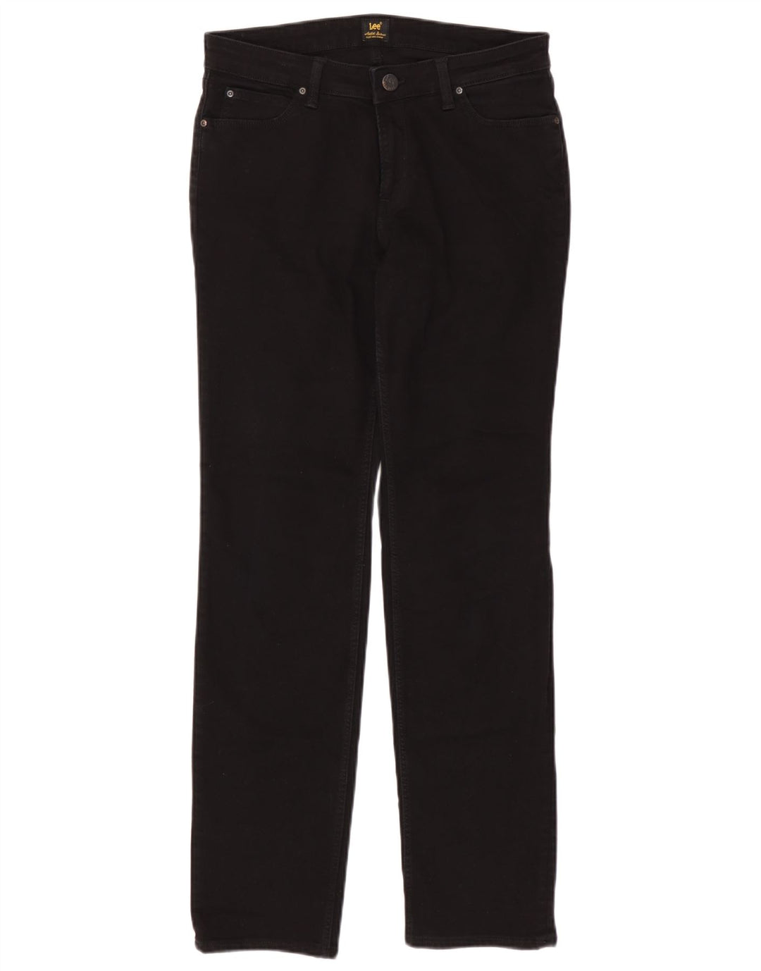 Lee Jean Droit Marion Femme W31 L33 Coton Noir
