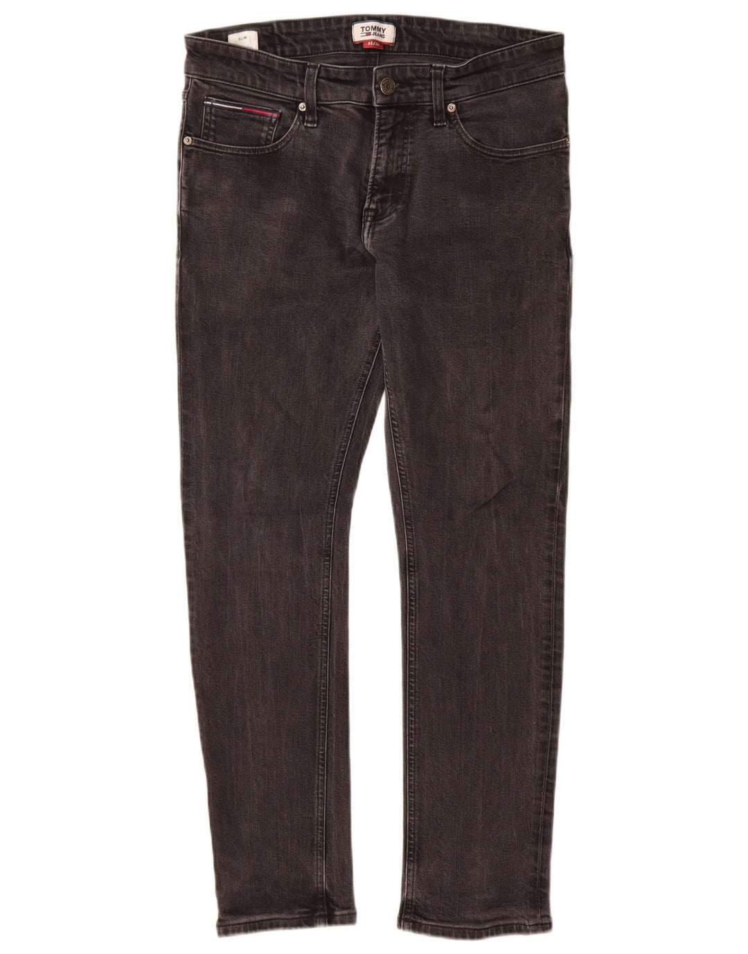 Tommy Hilfiger Jean Slim Homme W32 L30 Gris Coton