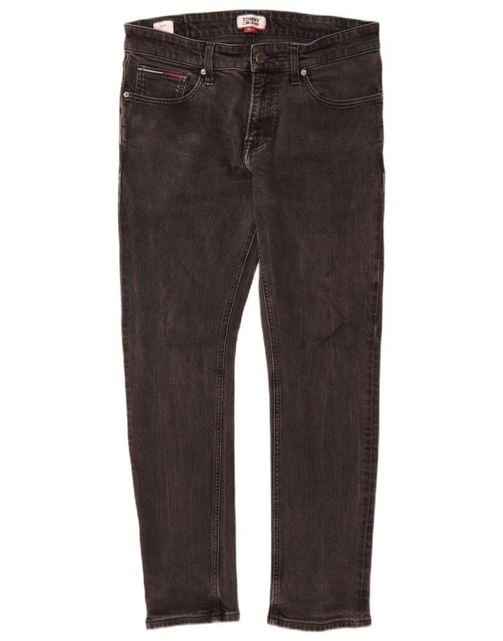 Tommy Hilfiger Jean Slim Homme W32 L30 Gris Coton