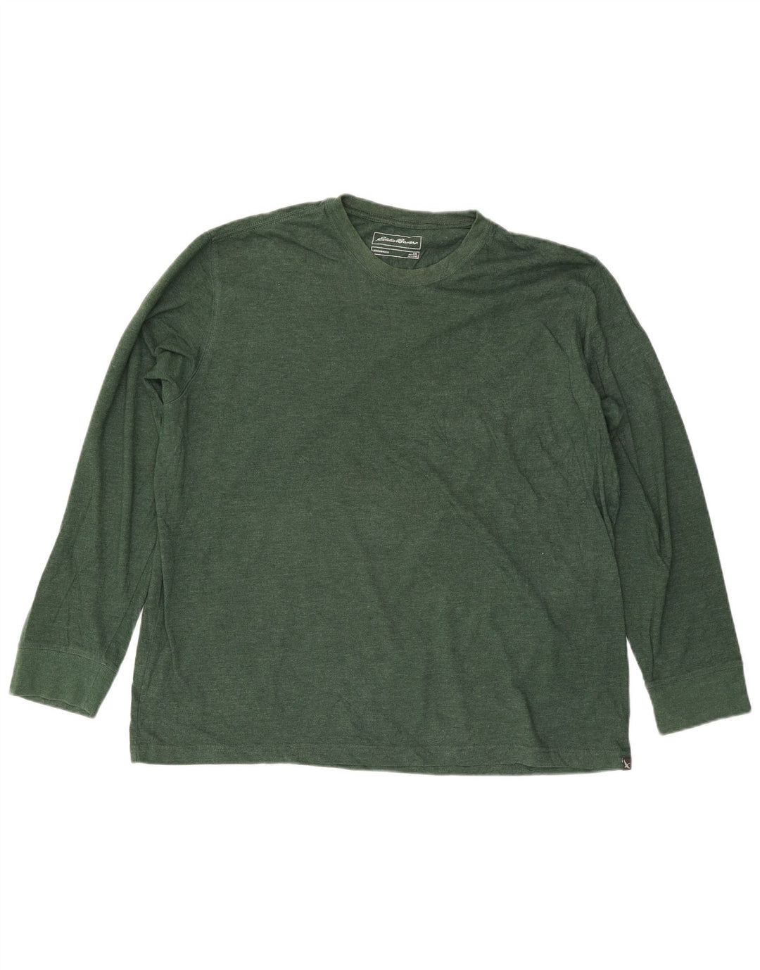 EDDIE BAUER Haut Legendwash à manches longues pour homme en coton vert 2XL