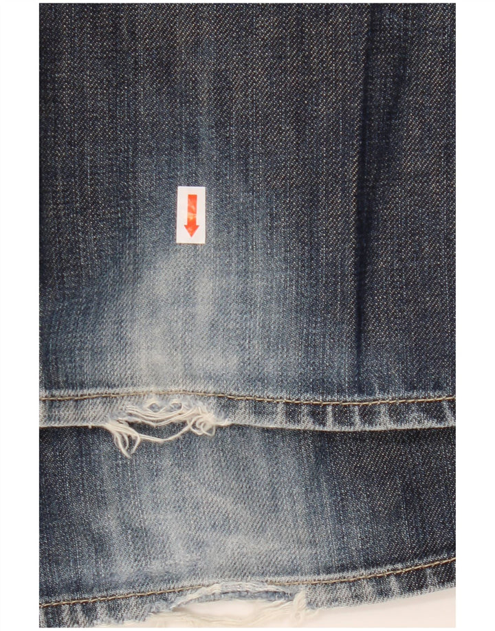 Hugo Boss Jean droit W35 L34 bleu coton homme