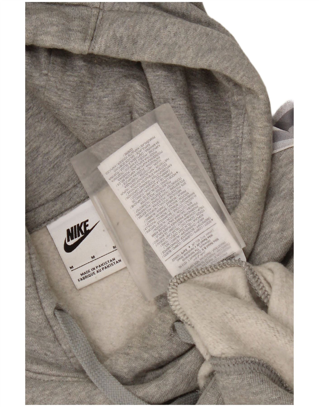 Nike Pull à capuche graphique en coton moucheté gris moyen pour homme