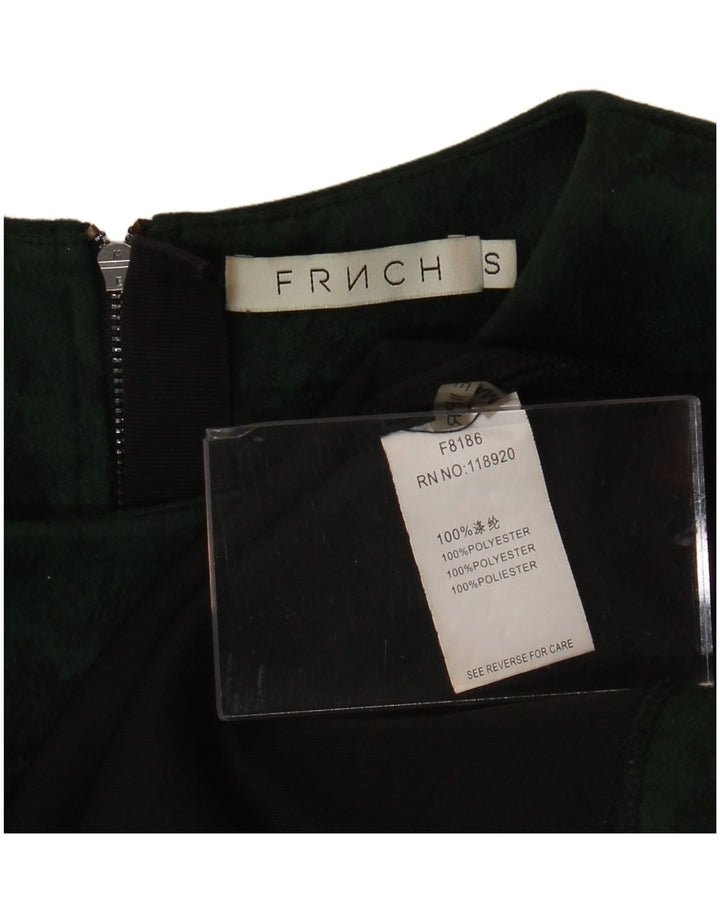 FRNCH Chemisier court pour femme UK 46 Petit vert floral en polyester