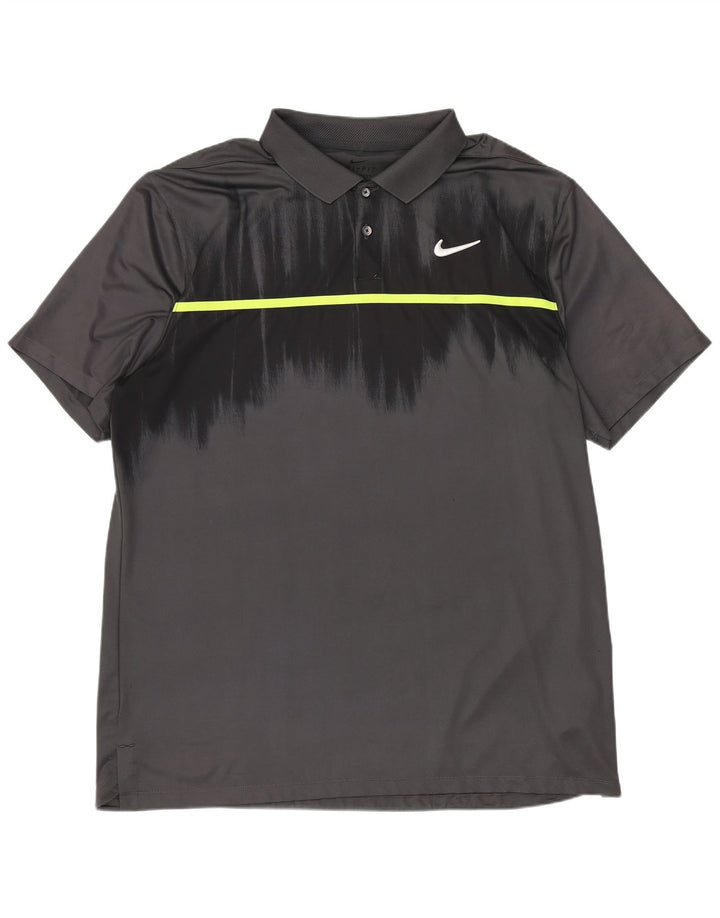 Nike Polo Dri Fit Standard Fit pour homme en polyester color block Taille L