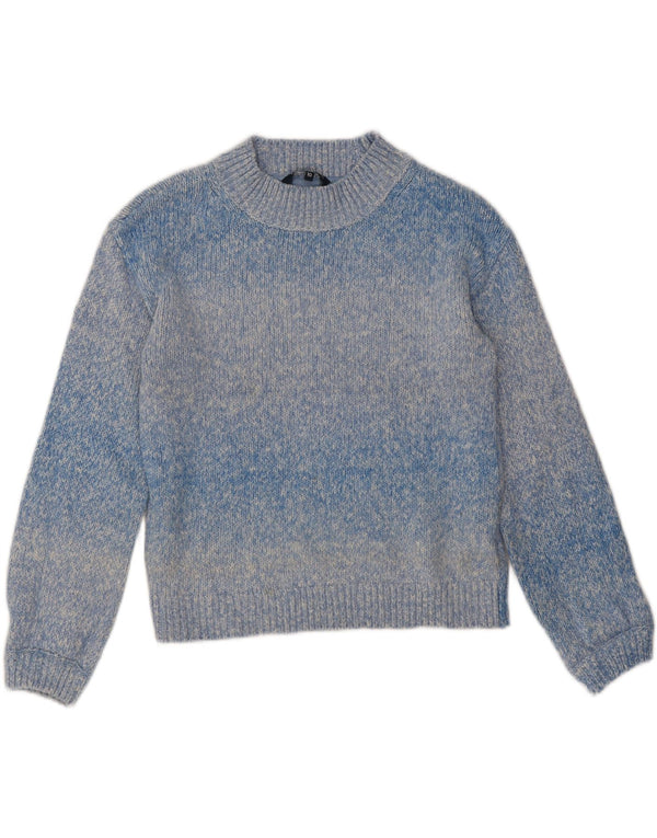 Crew Clothing Pull col roulé pour femme UK 10 Petit Bleu