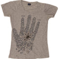 Trussardi Jeans T-Shirt Graphique Femme UK 12 Gris Moyen