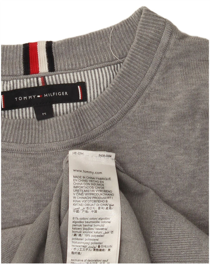 TOMMY HILFIGER Sweat-Shirt Homme Gris Moyen Coton