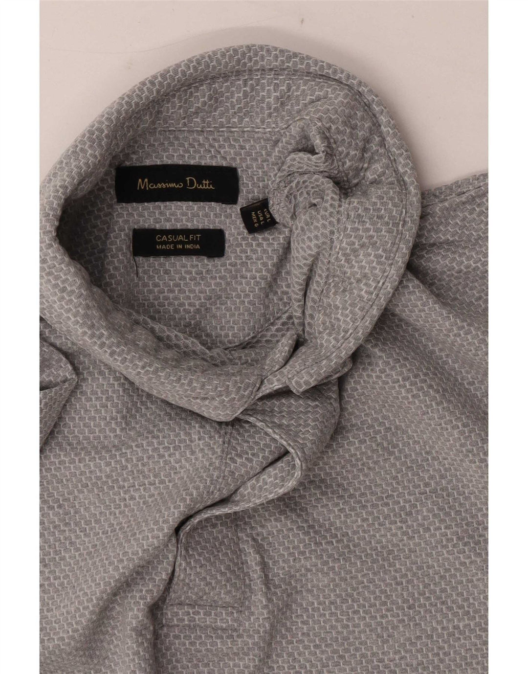 Massimo Dutti Polo coupe décontractée pour homme, grand gris