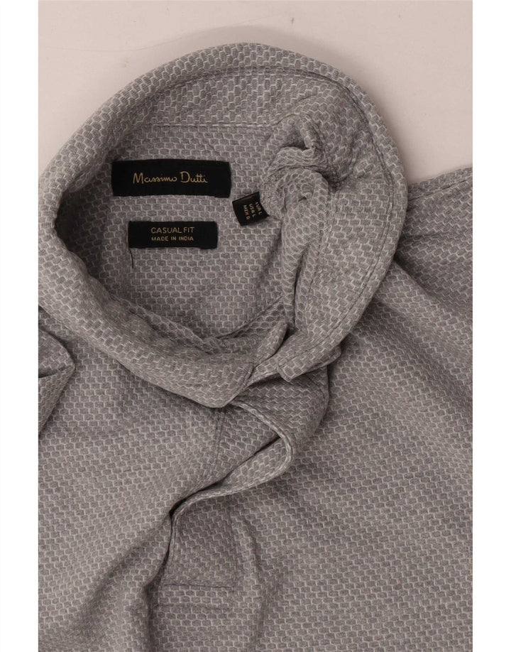Massimo Dutti Polo coupe décontractée pour homme, grand gris