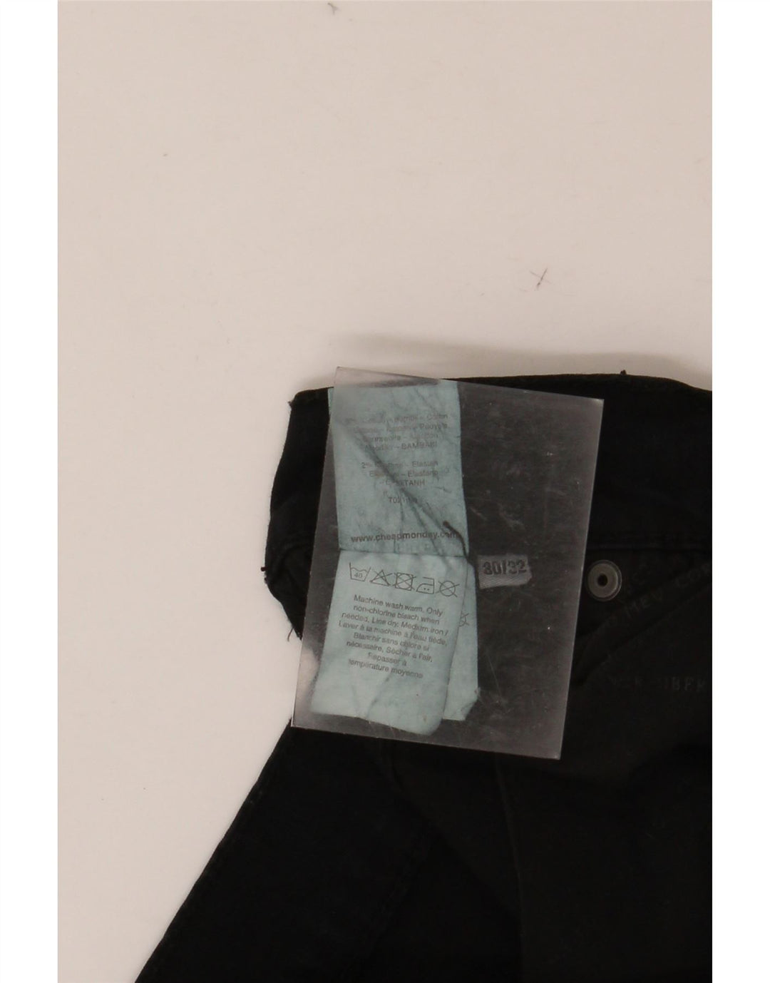 CHEAP MONDAY Jean Slim Homme W30 L32 Noir Coton