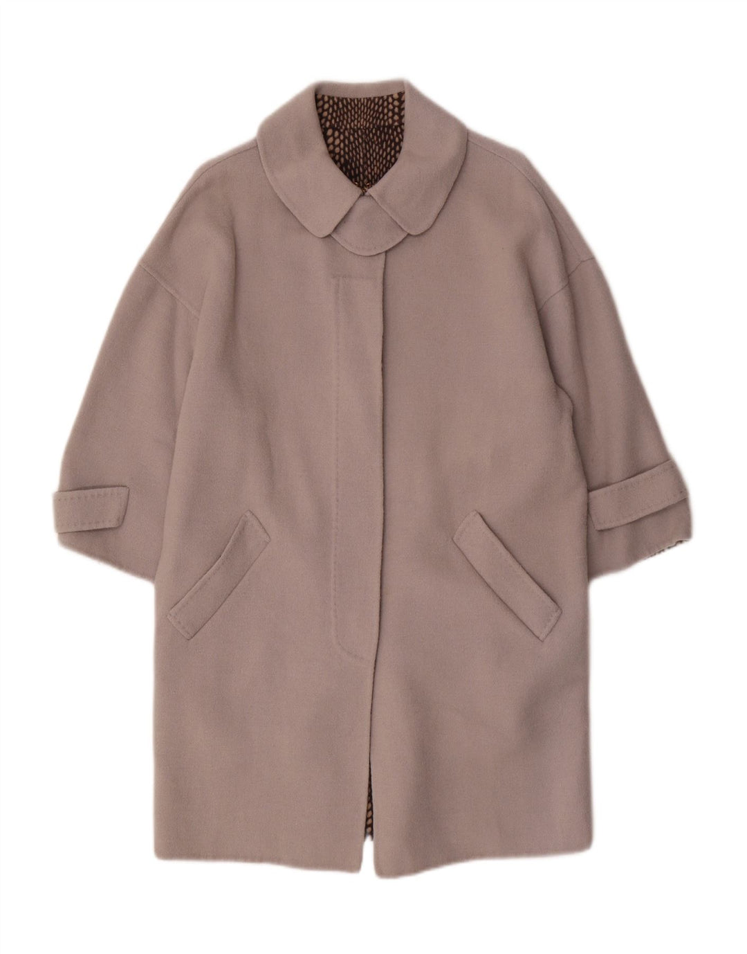 VINTAGE Manteau Femme UK 14 Grand Gris