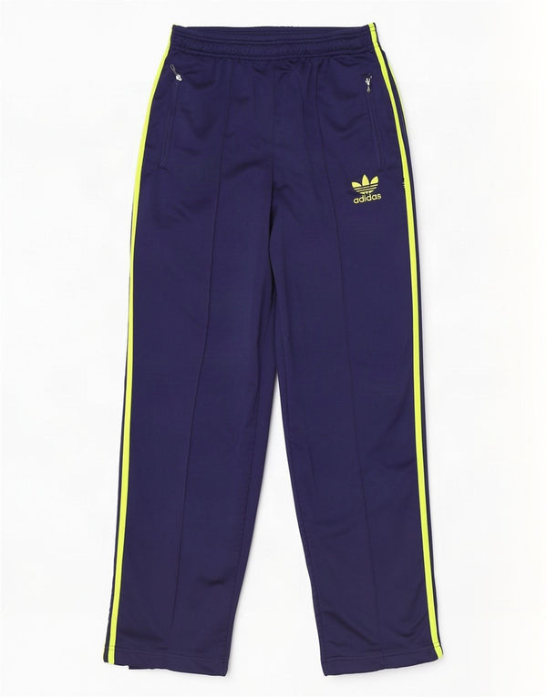 Adidas Pantalon de survêtement pour homme UK 38/40 Bleu marine moyen Polyester