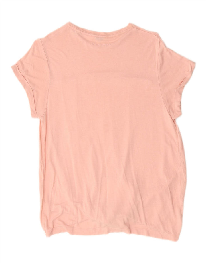 Jack Wills T-shirt surdimensionné pour femme UK 10 Petite viscose rose