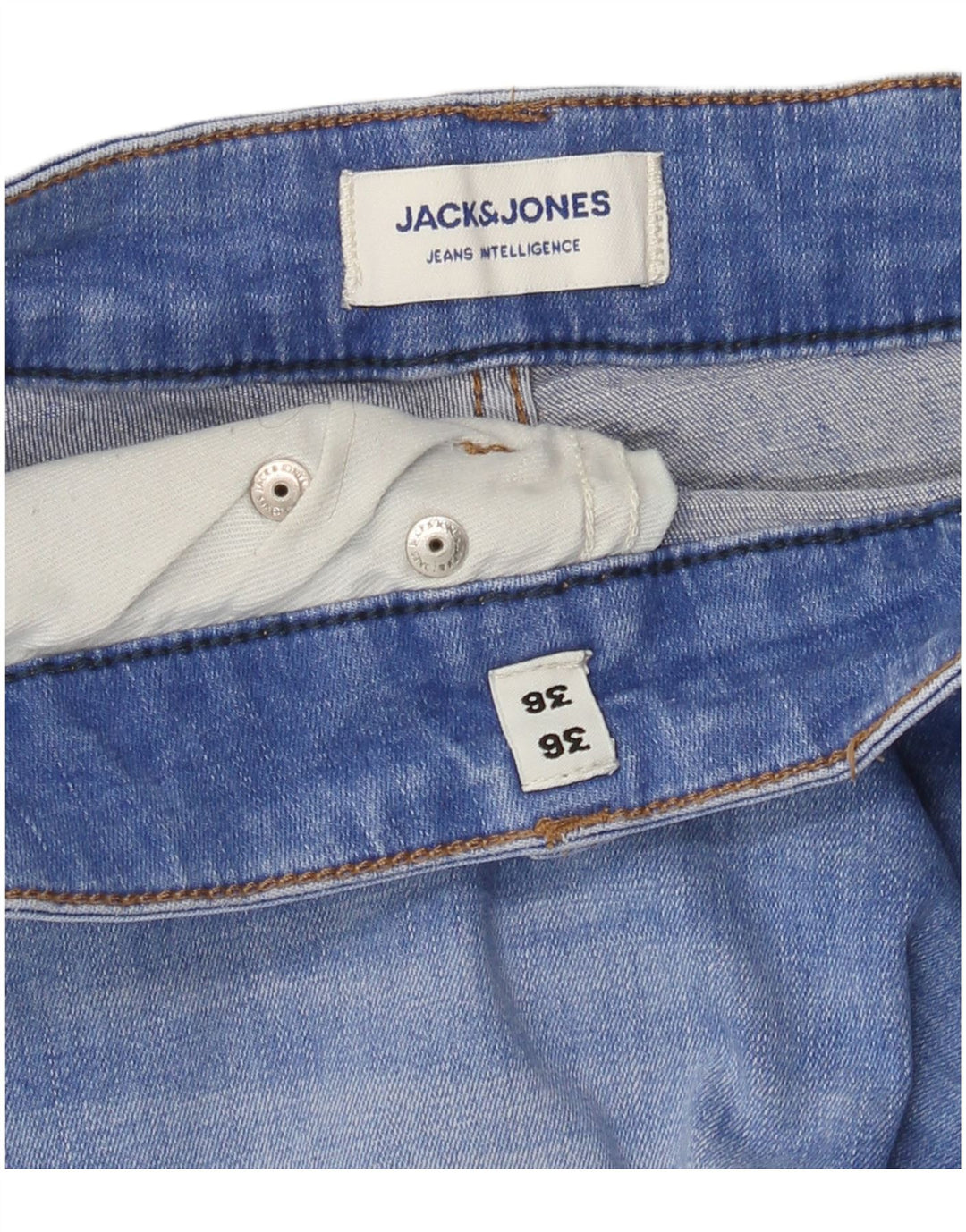 Jack & Jones Jean Slim Homme W36 L36 Bleu Coton