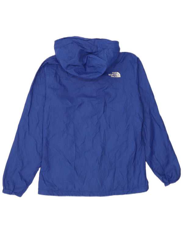 The North Face Womens Hooded Oversized Rain Jacket UK 10 Small Blue