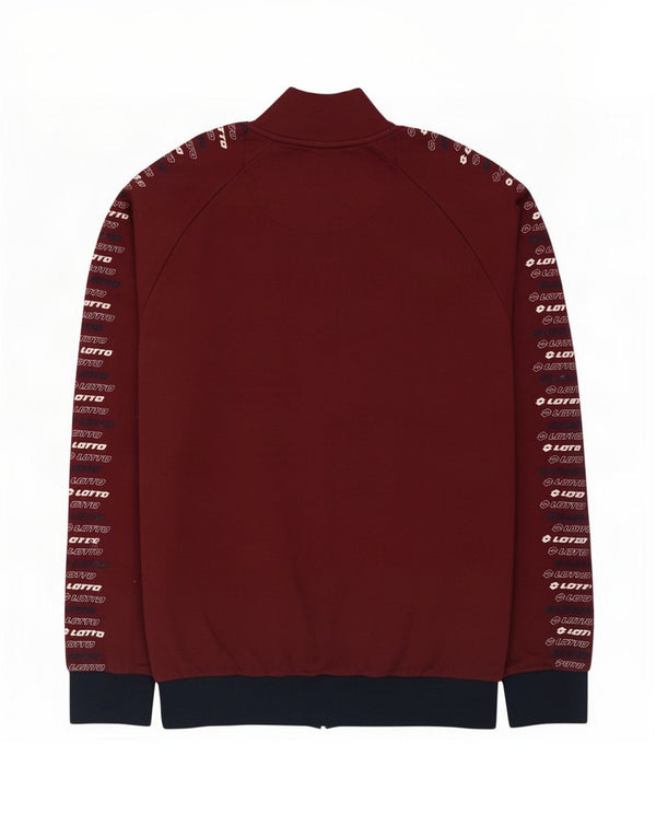 Lotto Veste de survêtement graphique pour homme IT 54 2XL Bordeaux Colourblock