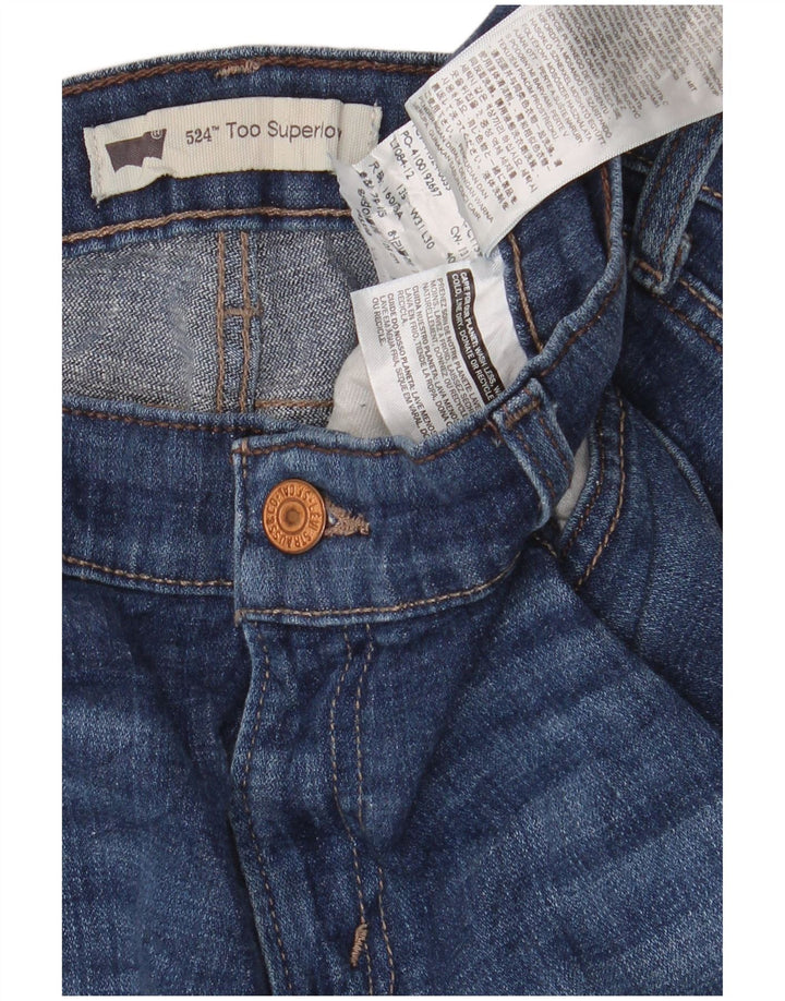 Levi's Jean Bootcut 524 Super Low Femme W31 L30 Bleu Coton