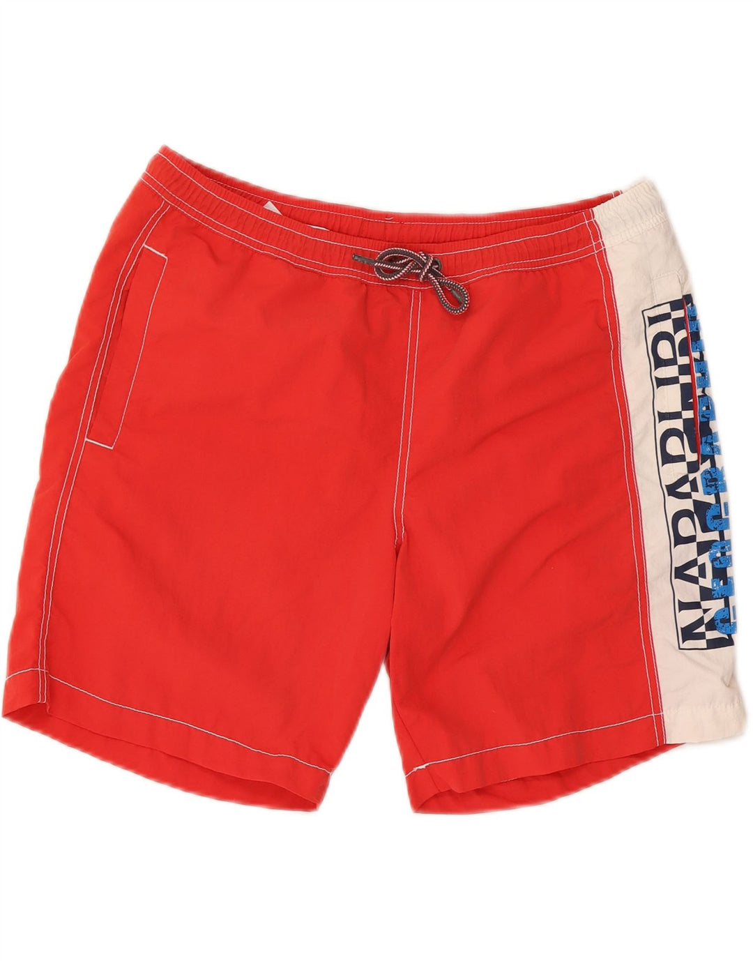 NAPAPIJRI Short de Bain Graphique Homme XL Rouge Colorblock Polyester
