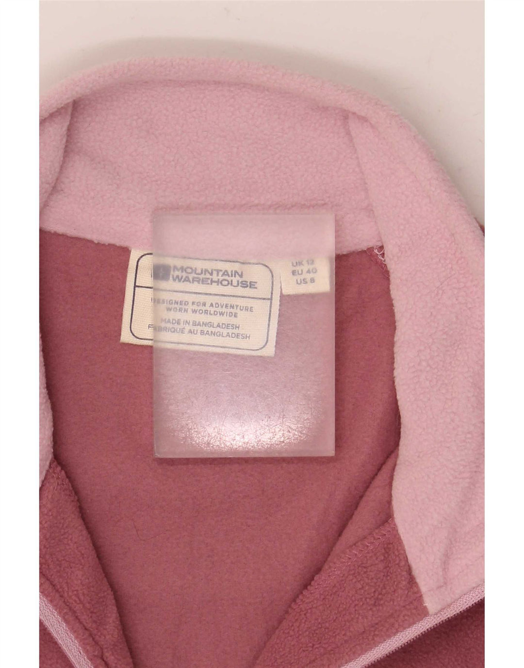 Mountain Warehouse Pull polaire à col zippé pour femme Rose moyen UK 12