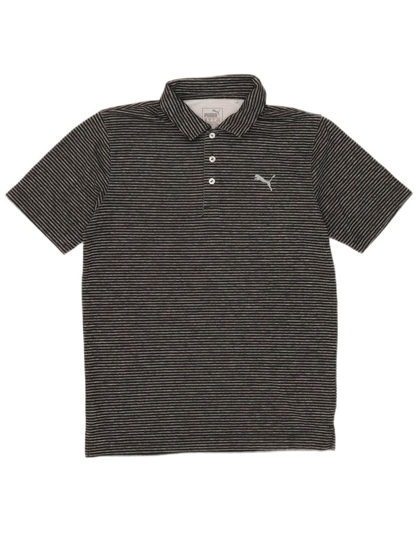 Puma Polo Homme Petit Noir Rayure Polyester