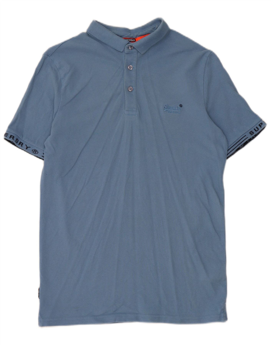 Superdry Polo Graphique Homme Bleu Moyen Coton