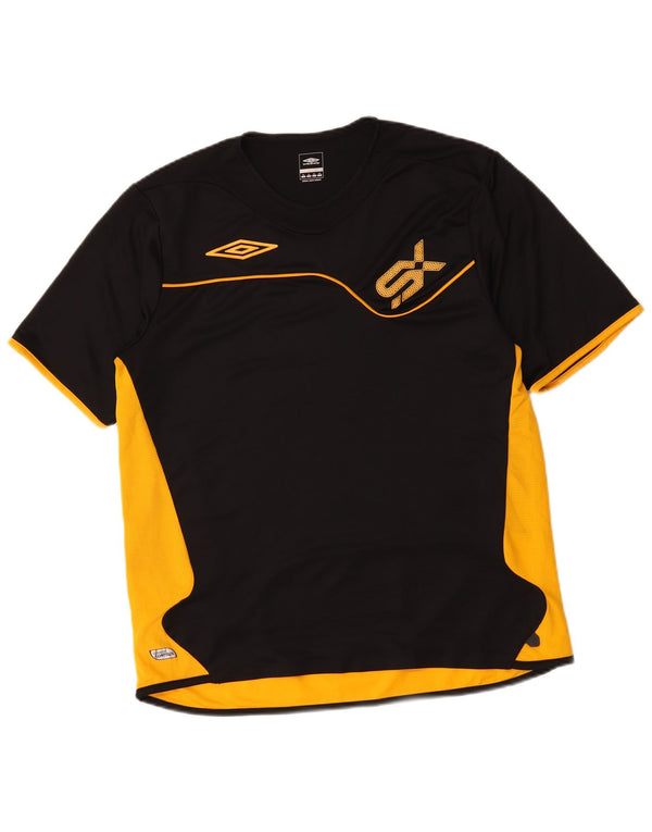 Umbro T-Shirt Graphique Top XL Homme Noir Colourblock