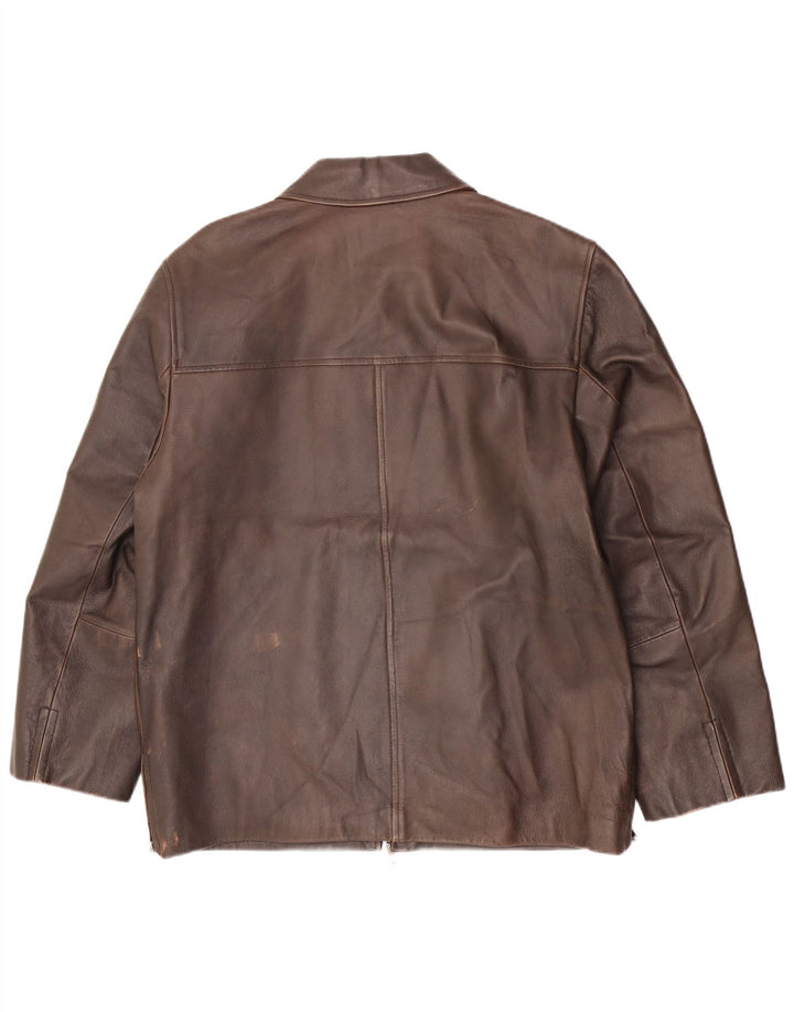 Conbipel Veste en Cuir Homme IT 48 Marron Moyen
