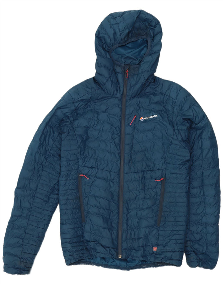 Montane Veste matelassée à capuche pour homme UK 38 Bleu moyen Polyester