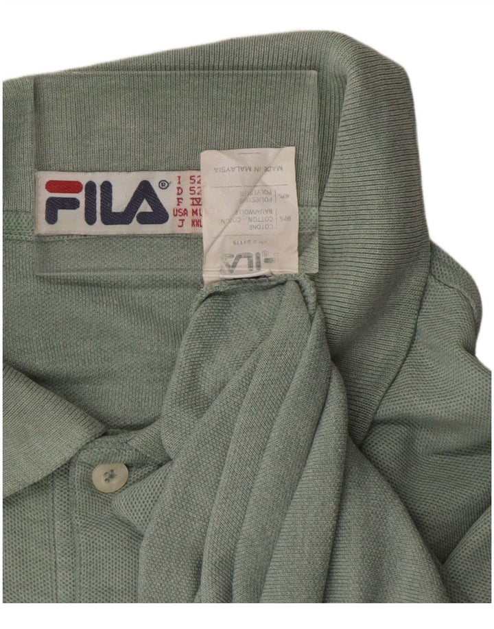 FILA Polo Homme IT 52 Large Vert Coton
