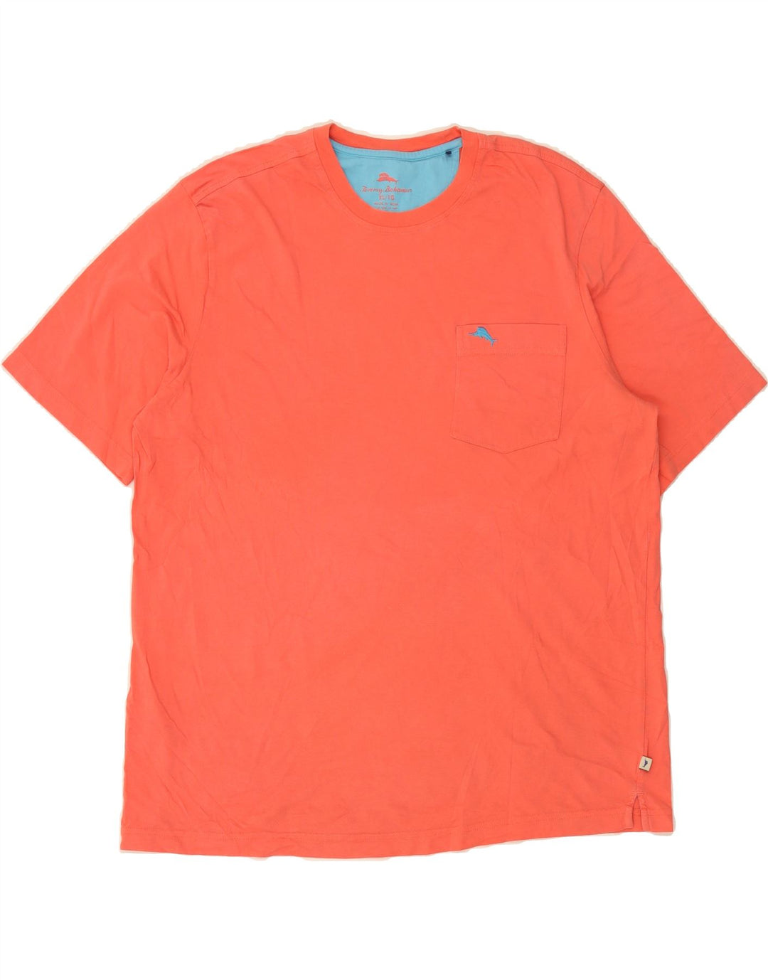 TOMMY BAHAMA Mens T-Shirt Top XL Red Cotton Vintage Tommy Bahama and Second-Hand Tommy Bahama from Messina Hembry 