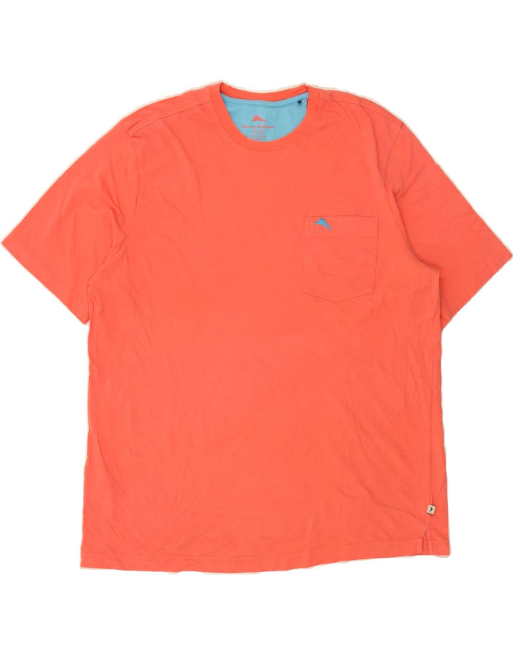 TOMMY BAHAMA Mens T-Shirt Top XL Red Cotton Vintage Tommy Bahama and Second-Hand Tommy Bahama from Messina Hembry 