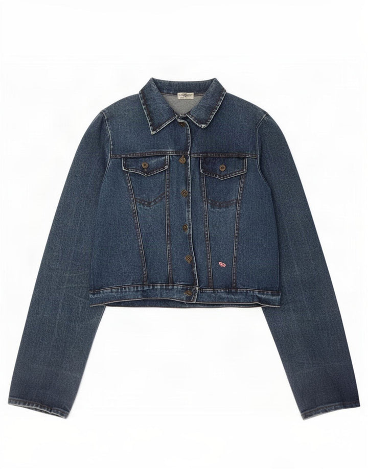 veste en denim femme vintage UK 14 Bleu moyen