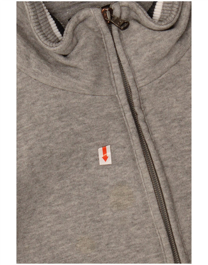 CHAMPION Veste de Survêtement Homme Large Gris Moucheté Coton