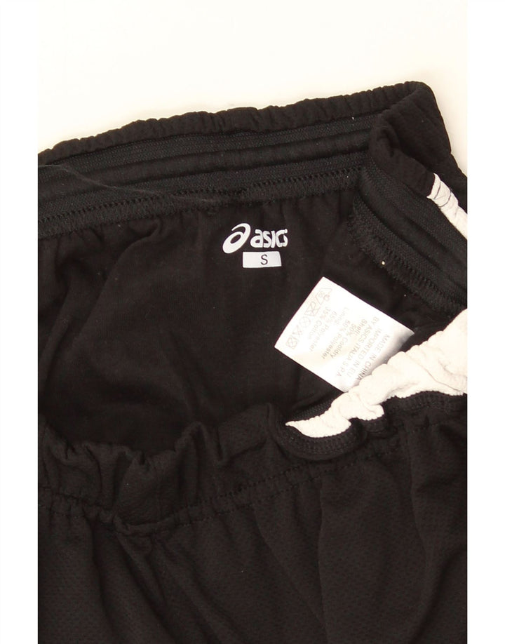 Asics Short de sport pour femme UK 10 Small Noir Colorblock Polyester