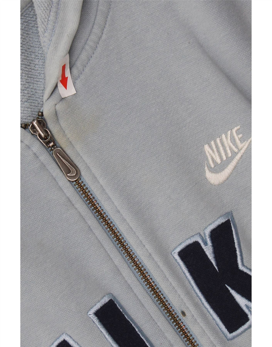 Nike Pull à capuche zippé graphique pour garçon 13-14 ans XL Bleu Colorblock Coton