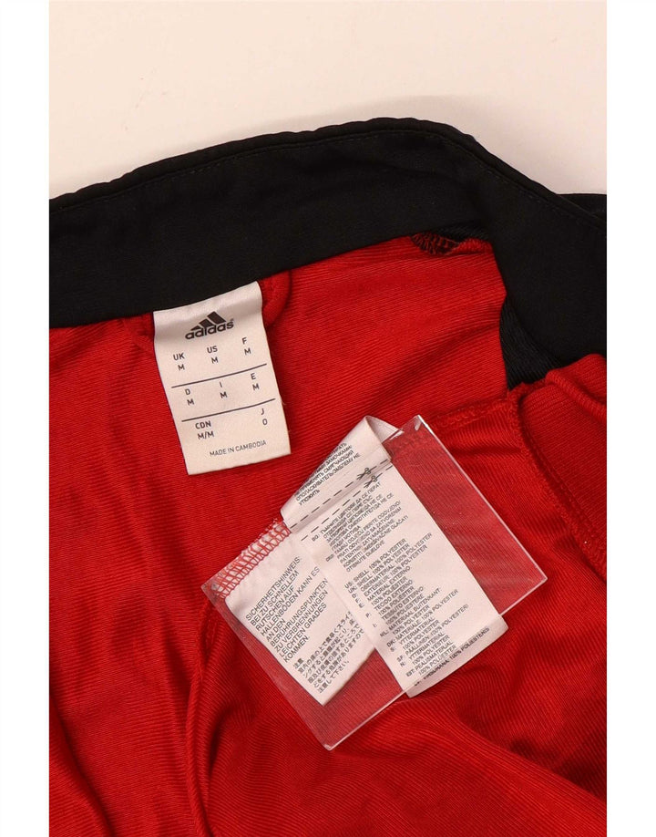 Adidas Veste de survêtement pour homme en polyester color block rouge moyen