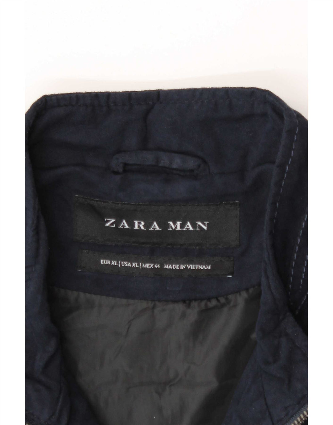Zara Veste Bomber Homme UK 42 XL Bleu Marine