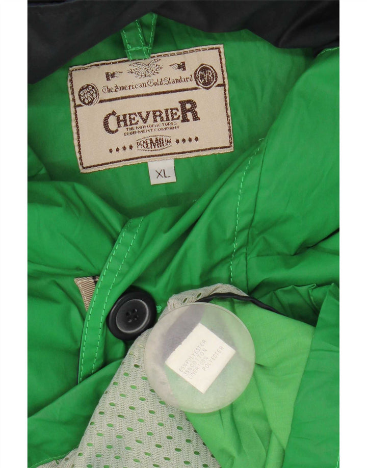 veste utilitaire à capuche vintage pour hommes UK 42 XL Polyester vert