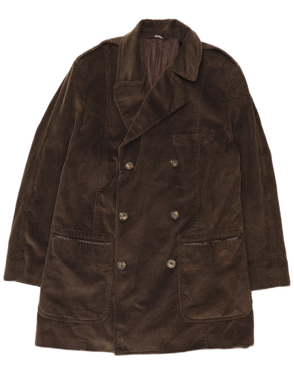 Joseph Abboud Manteau en velours côtelé pour homme UK 40 Grand coton marron