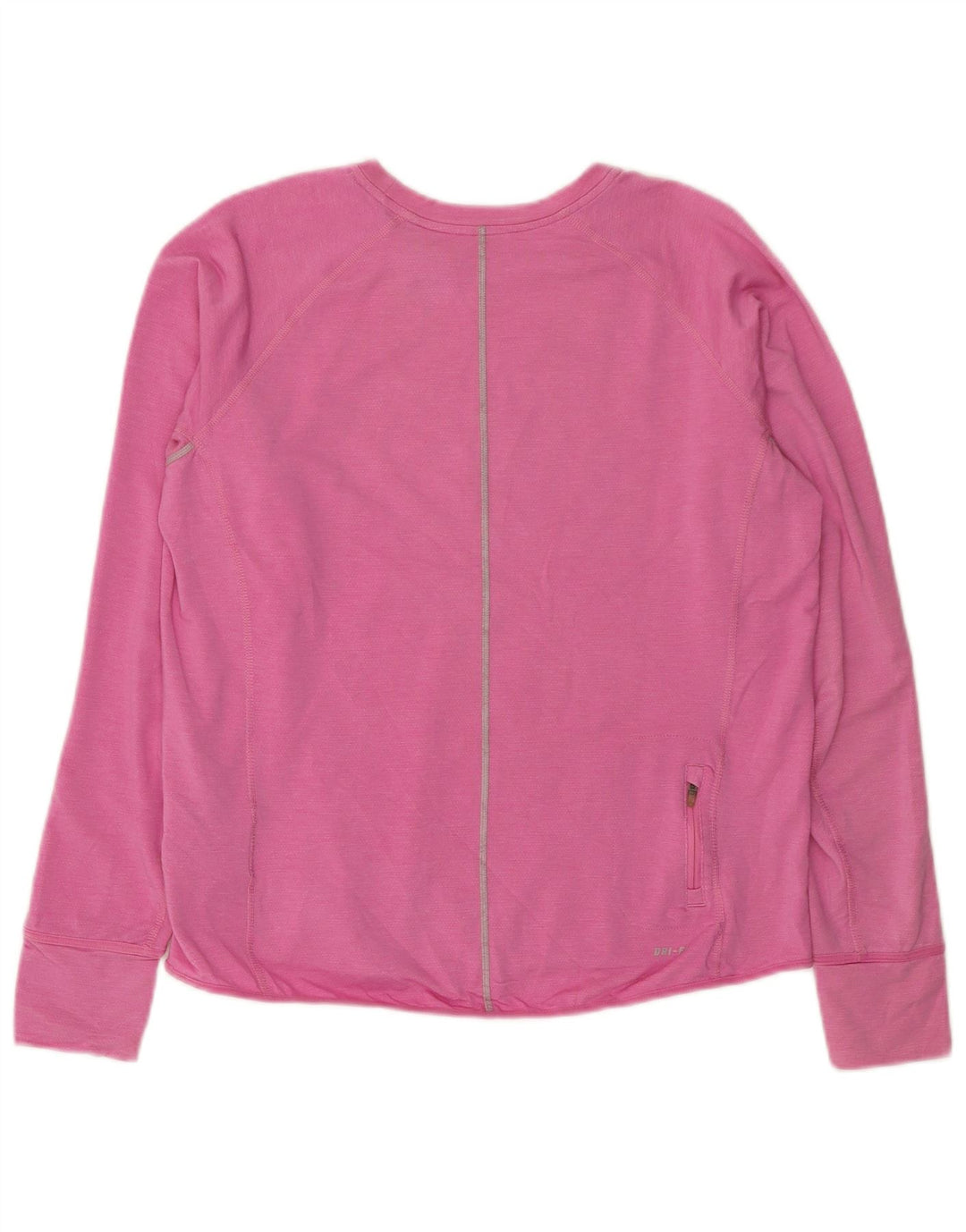 NIKE Haut Dri Fit à manches longues pour femme UK 18 XL Rose Lyocell