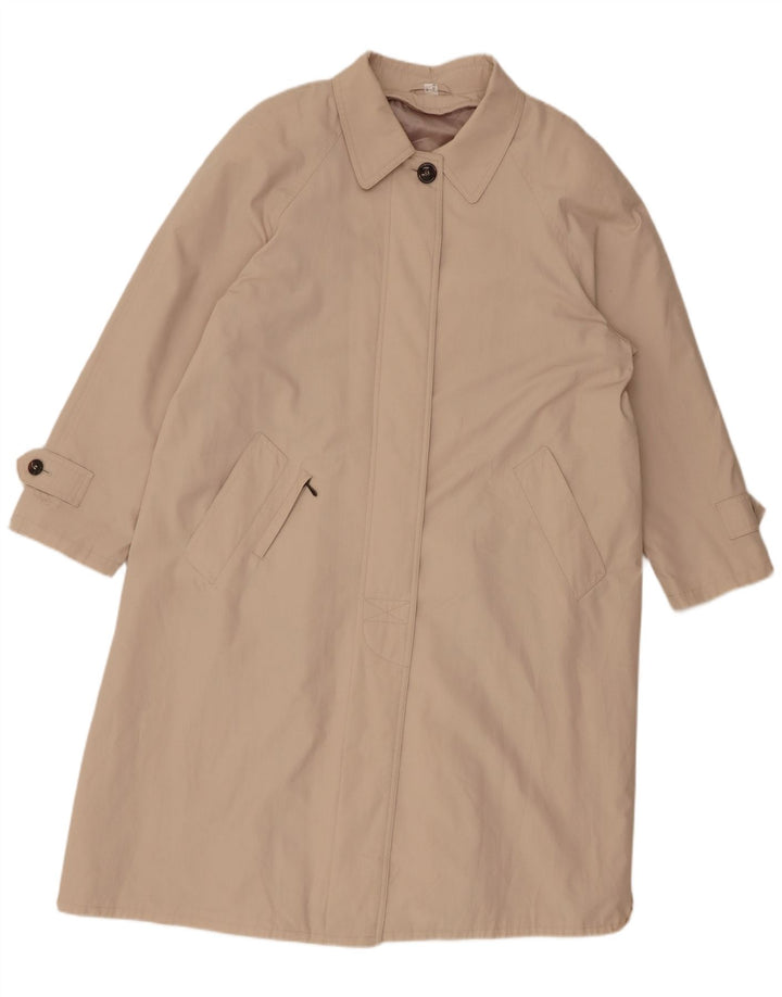 vintage Femme Trench Coat UK 16 Grand Beige Polyester