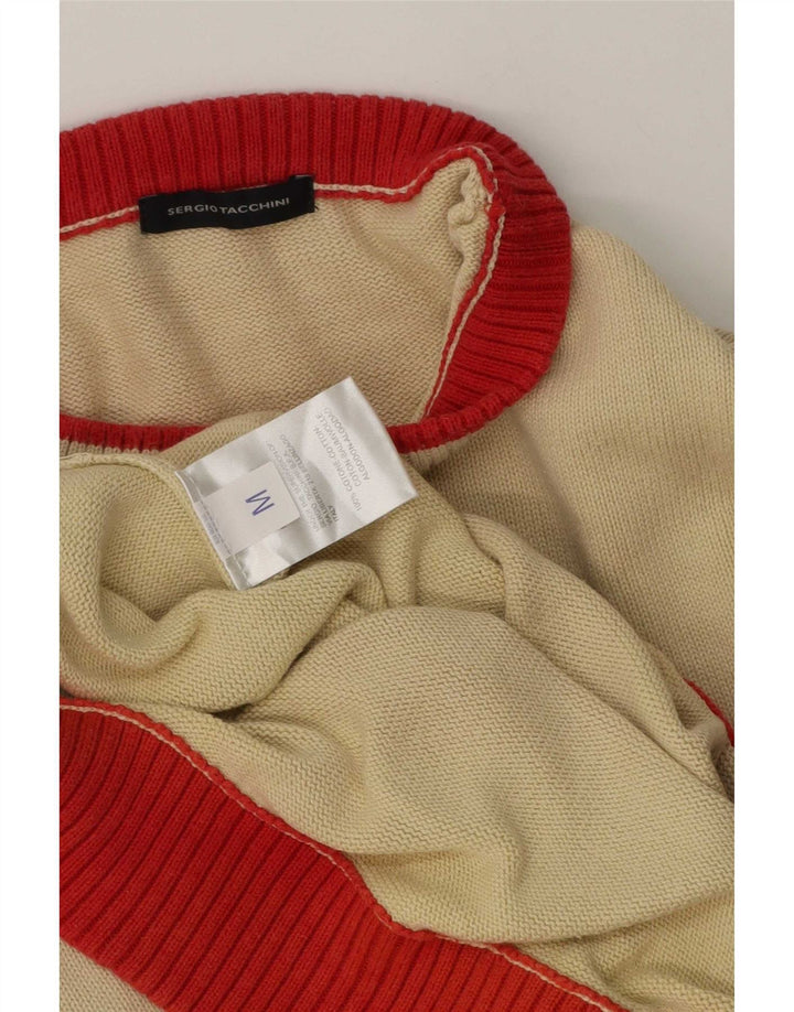 Sergio Tacchini Pull Col Rond Homme Coton Beige Moyen