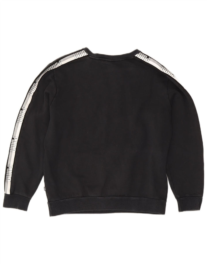 Puma Sweat-shirt graphique pour femme UK 14 Bleu marine moyen Colourblock