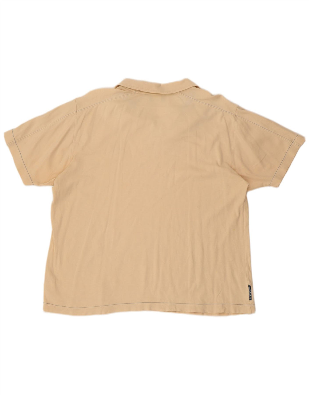 REEBOK Polo Homme Coton Beige Moyen