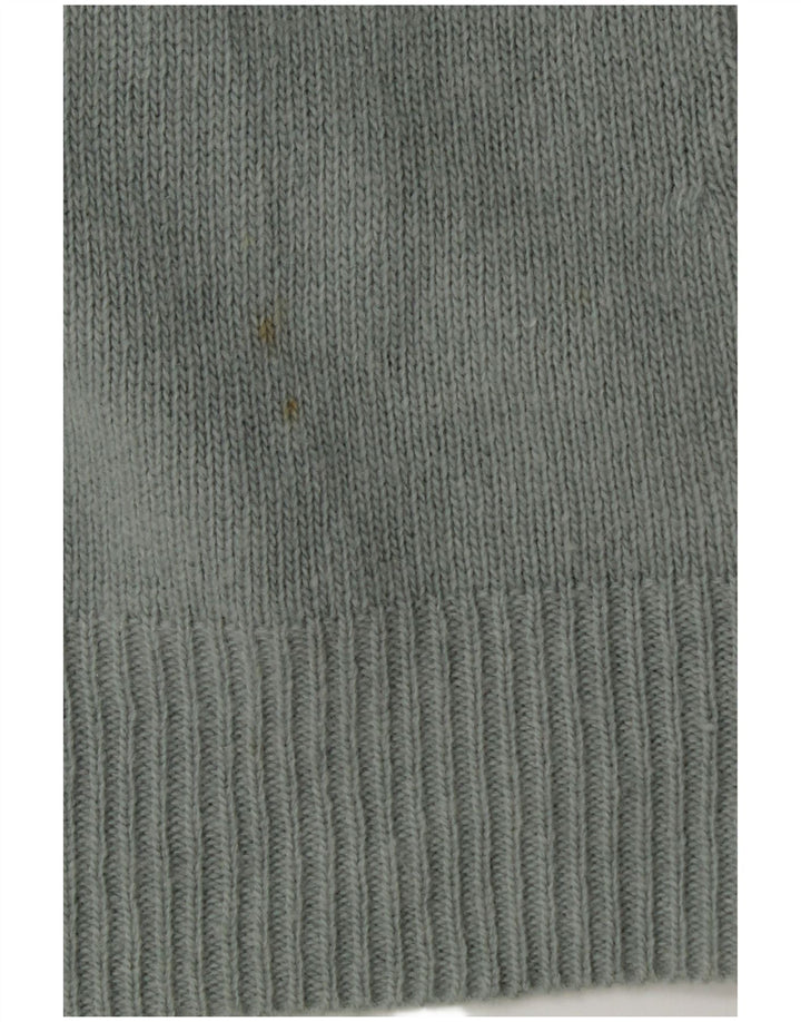 Zara Cardigan à manches courtes pour femme en laine vert moyen UK 12